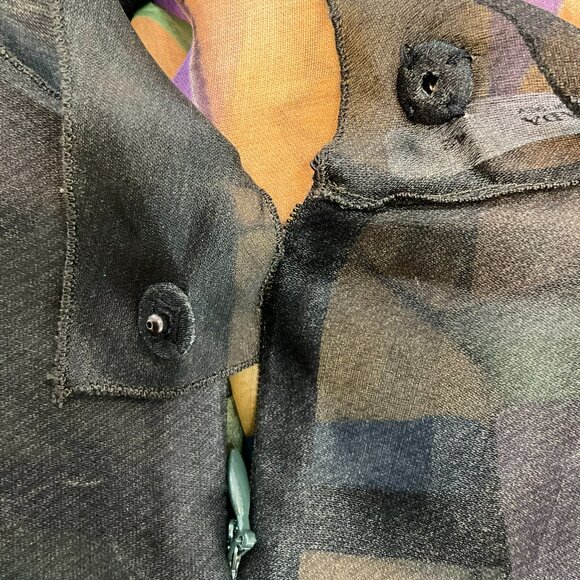 Prada Runway Butterfly Print 100% Silk Dress, Size 42, Made in Italy. - Picture 4 of 6